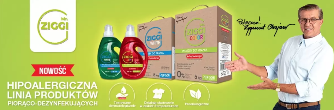 Proekologiczne produkty do prania Mr. ZIGGI już dostępne w naszej ofercie!